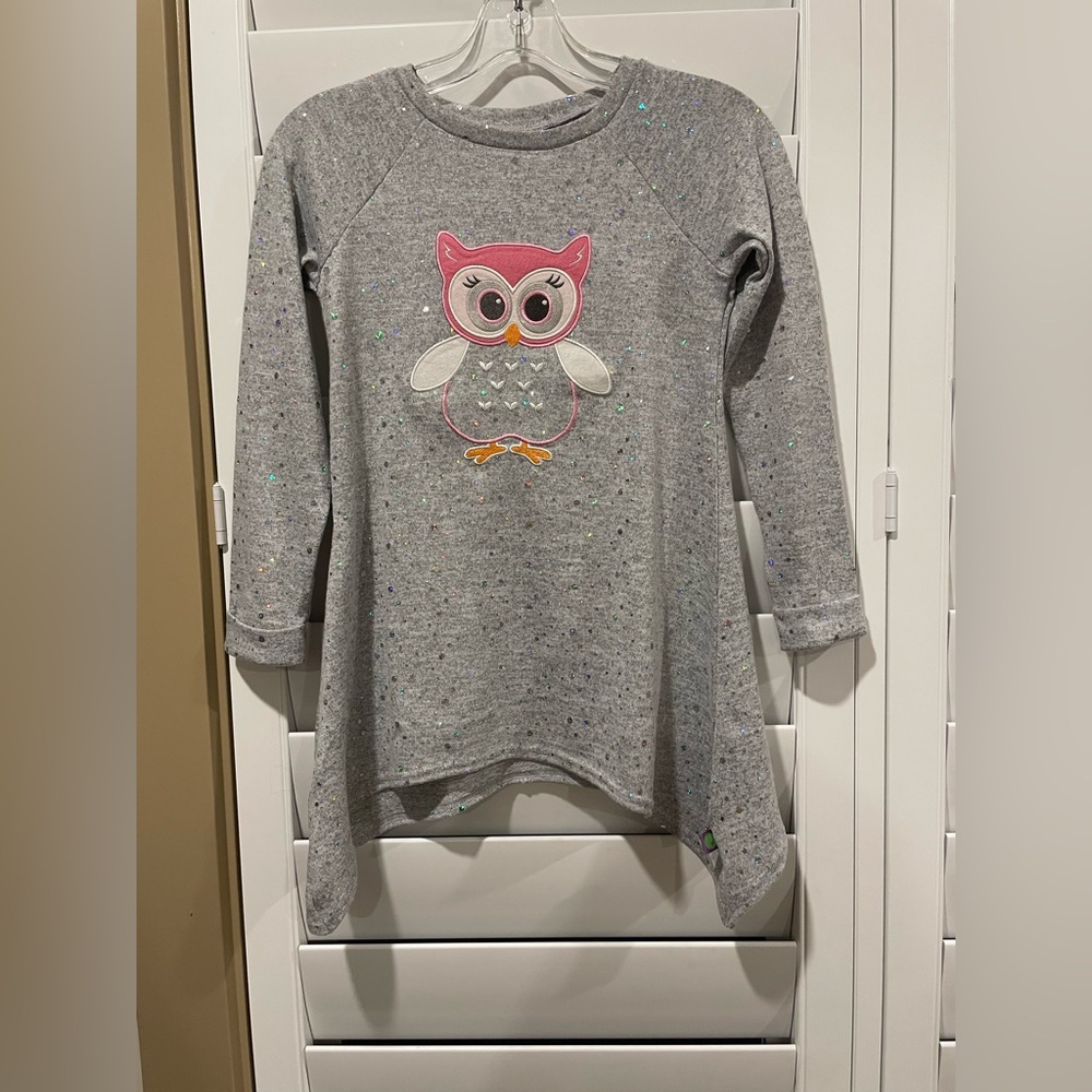 Dollie and me Gray Owl Kids Shirt size 10